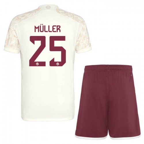 Dječji Dresovi FC Bayern München Muller 25 Champions League Treći 2023-24 - Kratki Rukavima Dječji Dresovi FC Bayern München Muller 25 Champions League Treći 2023-24 - Kratki Rukavima